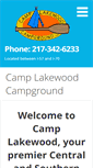 Mobile Screenshot of camplakewoodcampground.com